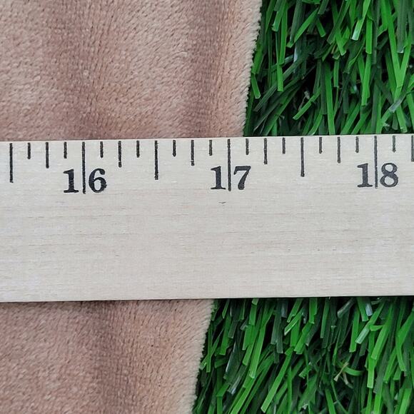 Vintage 70s Velour MOD Shirt Womens Small 17x19 Light Brown - Picture 6 of 8